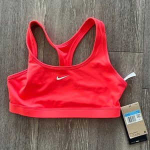 Pink/red Nike sports bra